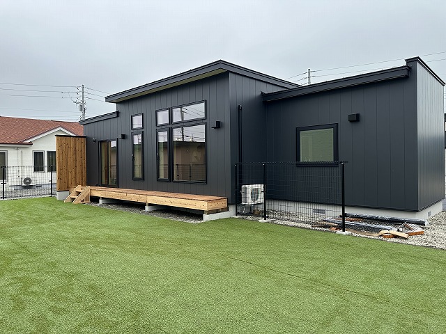 画像：更別村　ドックランのある平屋住宅