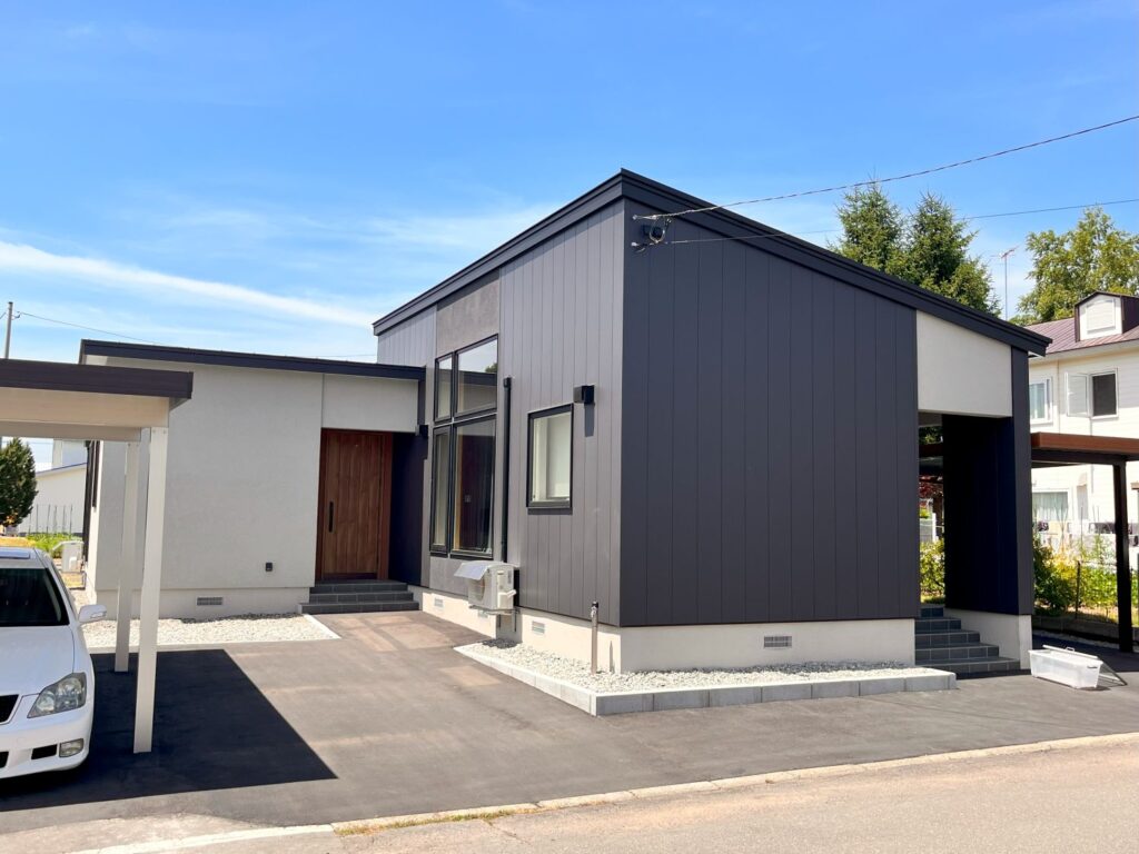 画像：音更町　平屋の小さな２世帯住宅